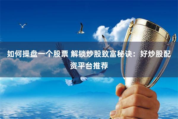 如何操盘一个股票 解锁炒股致富秘诀：好炒股配资平台推荐